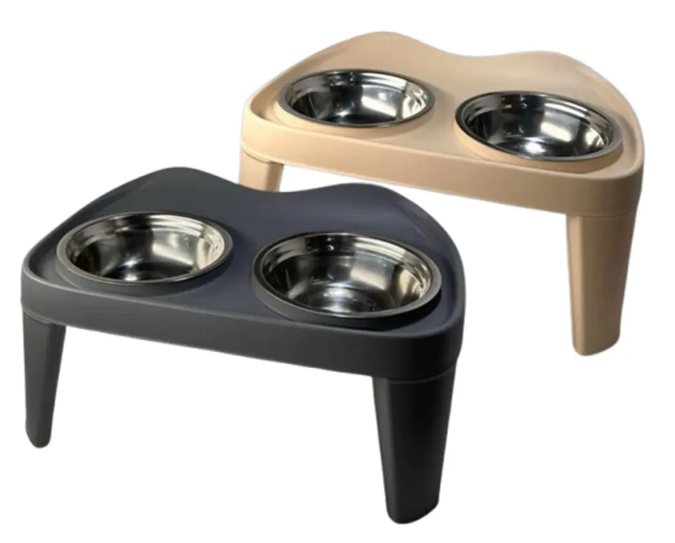 Comedor Elevado con Plato Metálico Ergonómico  1
