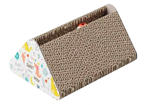 Rascador Triangular de Cartón para Gatos
