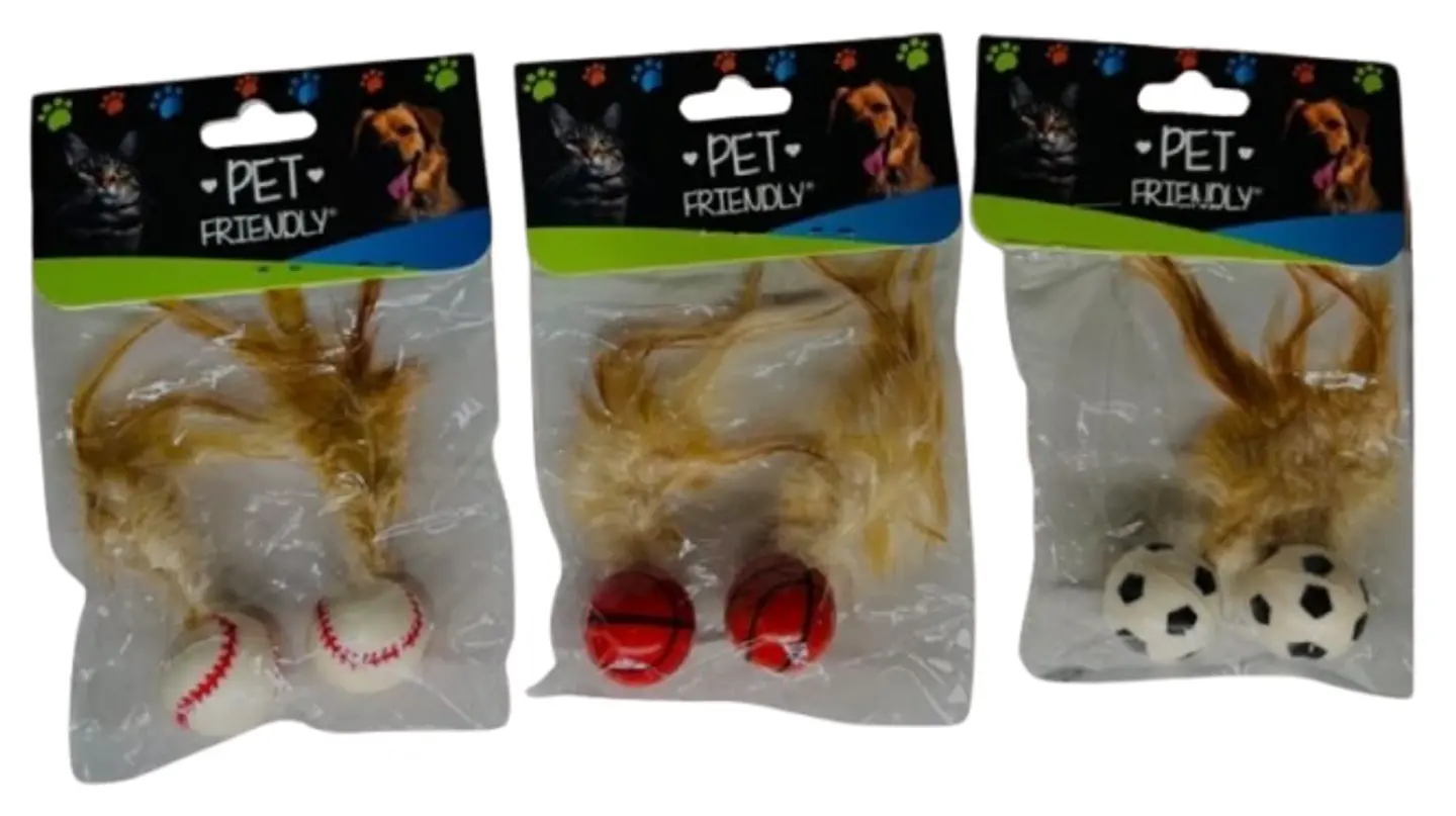 Pelotas Locas con Plumas para Gatos 1