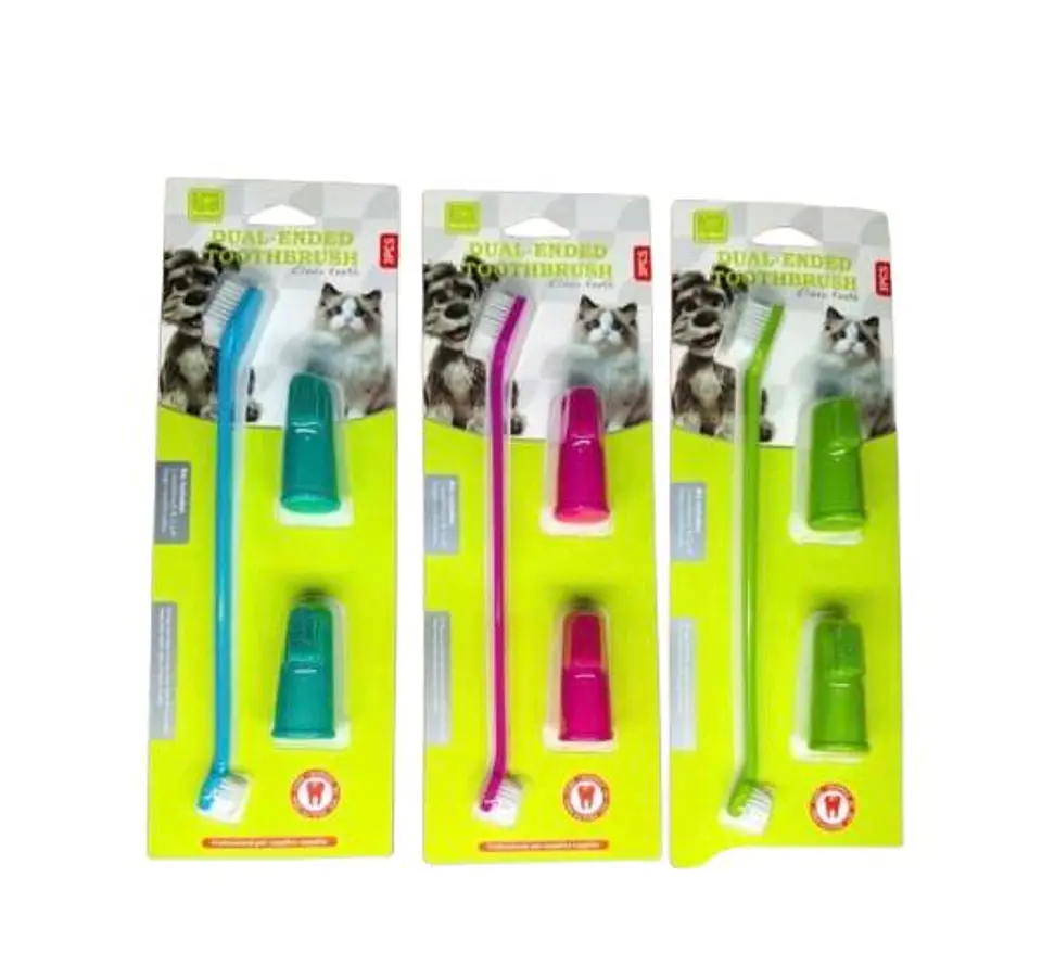 Kit de Cepillos Dentales para Mascotas 1