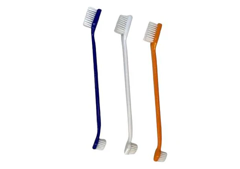 Cepillo Dental Doble para Mascotas