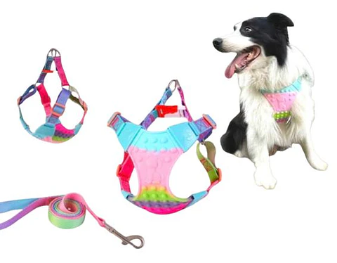 Pechera Colorida de Goma para Mascotas