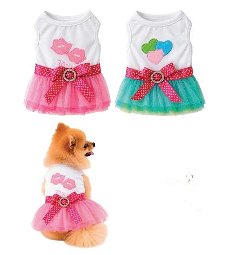 Vestido Tutú con Moño para Mascotas