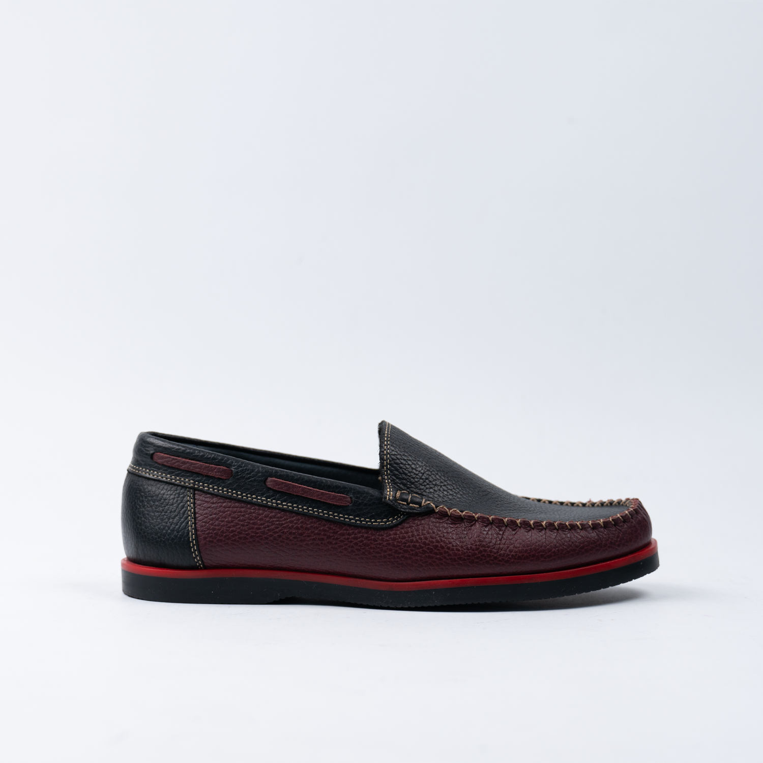Loafer Negro Guinda 3