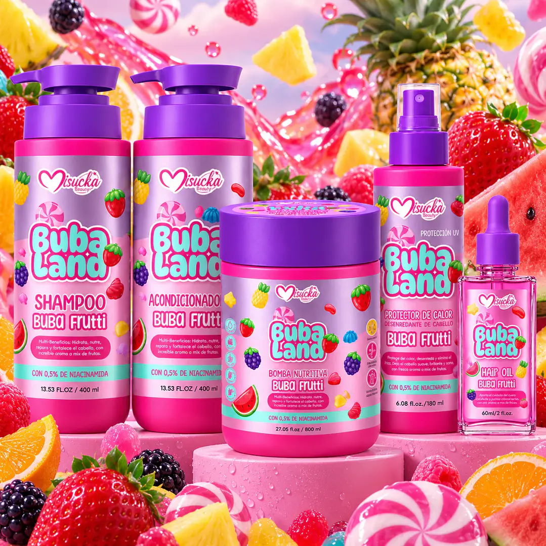 LINEA CAPILAR BUBA LAND MISUCKA- BUBA FRUTTI 1