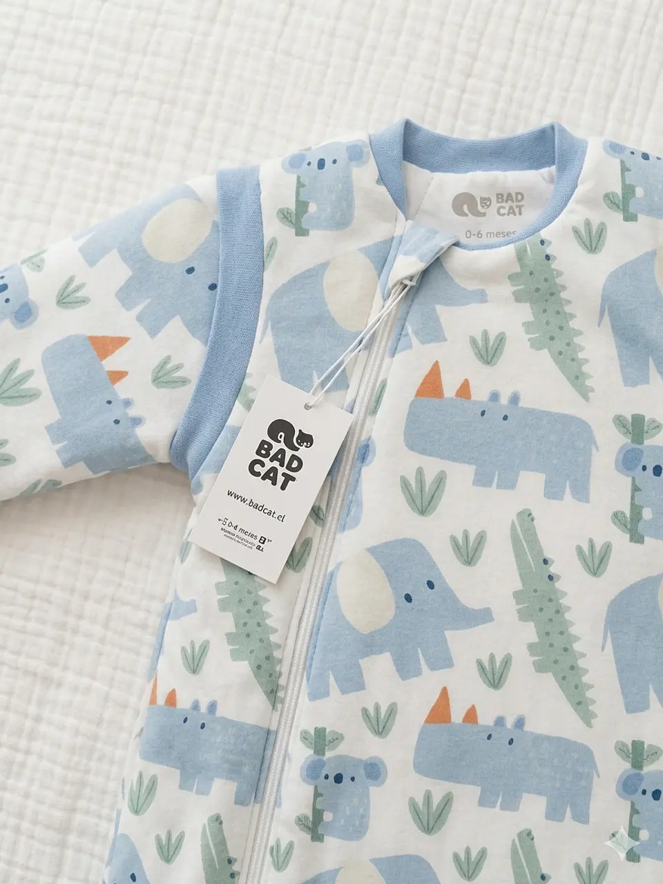 Saco de Dormir Bebé Animal Azul Gota TOG 3.5 | TALLA S | Bad Cat Kids 2