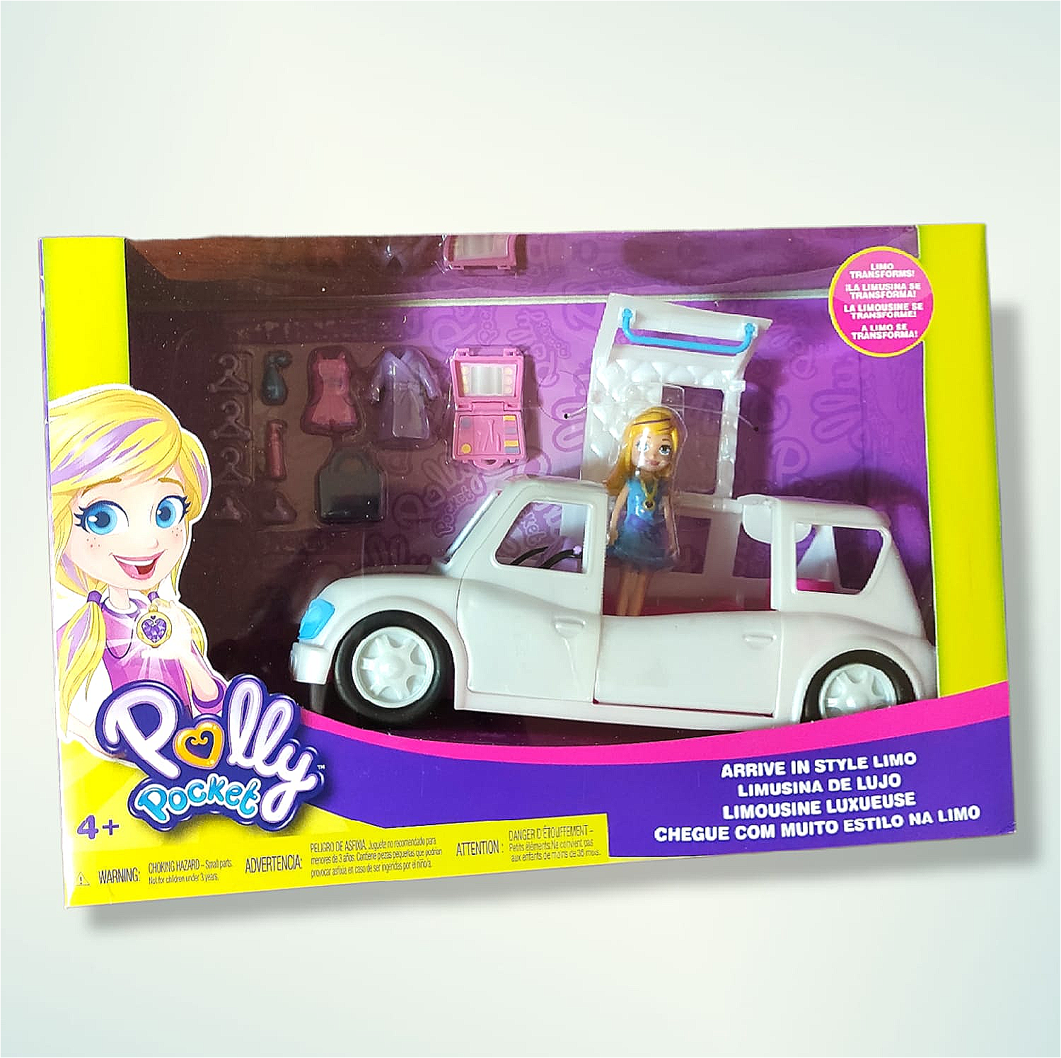 Chegue com Muito Estilo na Limo Polly Pocket - Mattel GDM19 - Noy