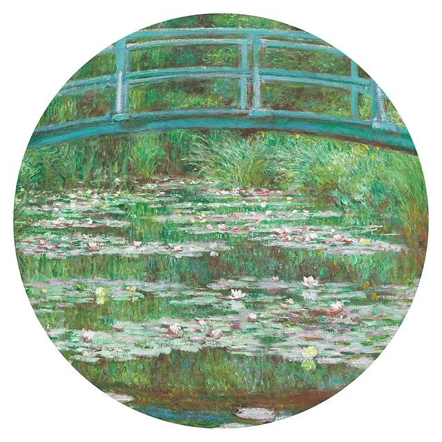 Japanese Footbridge Port Hole, Claude Monet, 1899