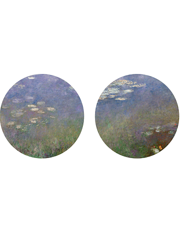 Port Hole - Claude Monet - Water Lillies (Agapanthus) 1915-1926. Pair