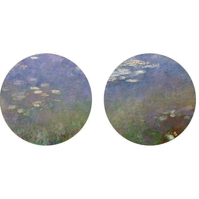 Puertecillo Claude Monet - Nenufares y Agapantos - 1915 - 1926 . Dúo