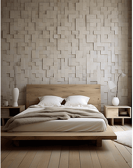 Wood Mosaic - Blanco