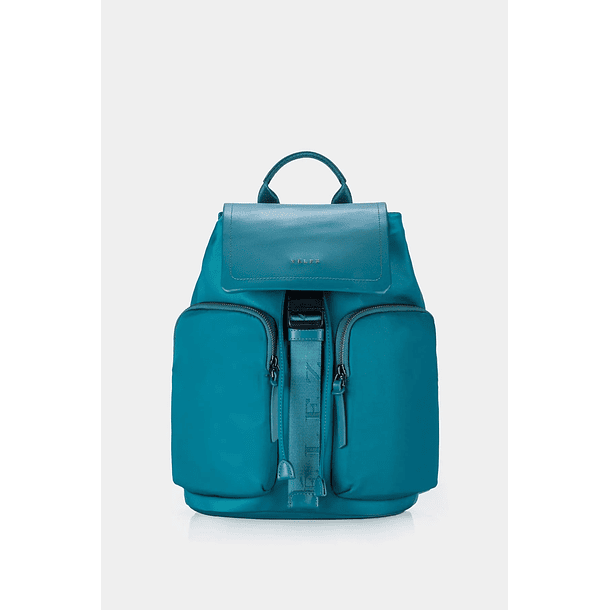 Mochila Velez de Cuero para Mujer Azul 1