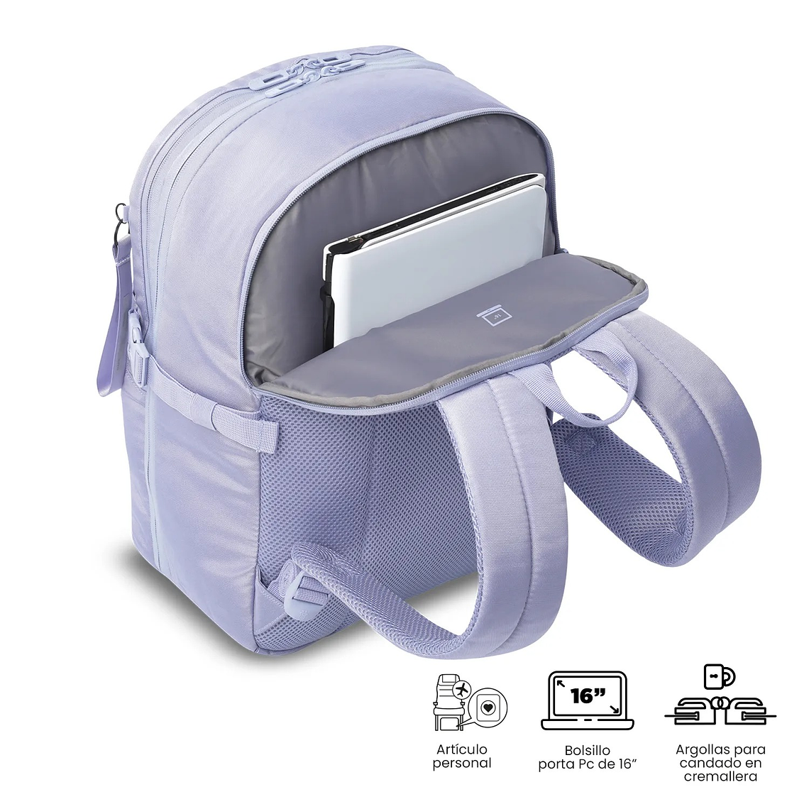 Morral de Viaje Grande Trip Ligth Morado 4