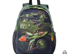 Morral para Niño Explorer Ship Mediano Verde