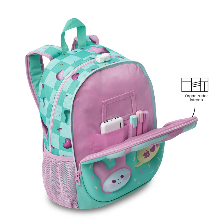 Morral para Niña Bunny Pump Mediano Verde 4