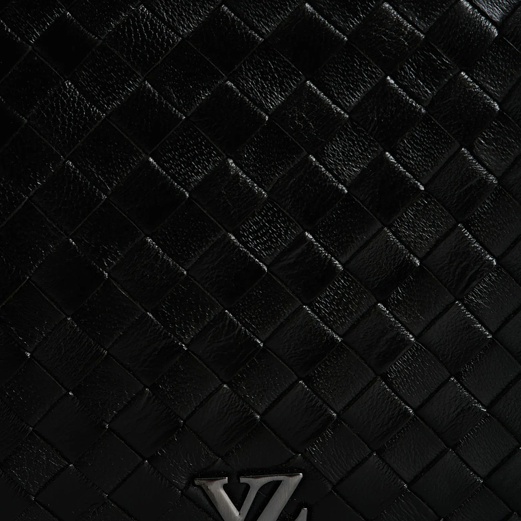 Morral de cuero trenzado para hombre Weave 5