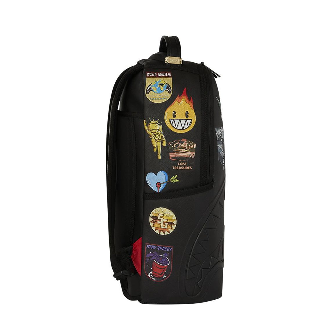 MOCHILA NEGRA CARGO PATCHES SPRAYGROUND 3