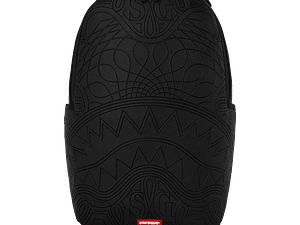 MOCHILA NEGRA TONAL MONOGRAM EMBOSS SHARK SPARYGROUND