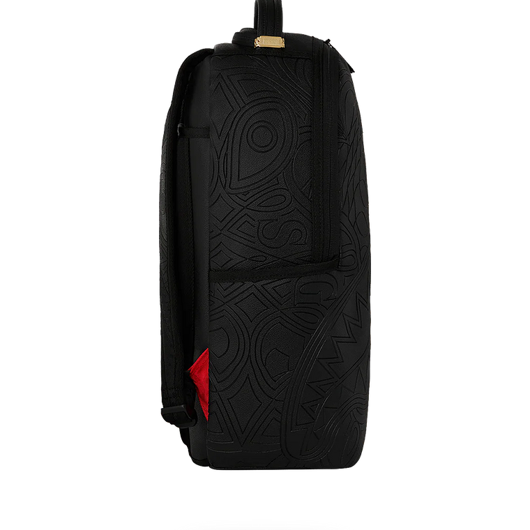 MOCHILA NEGRA TONAL MONOGRAM EMBOSS SHARK SPARYGROUND 2