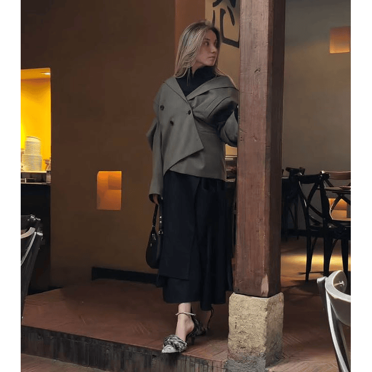 Zapatos De Tacón Con Trabilla En Cuero Natural  3