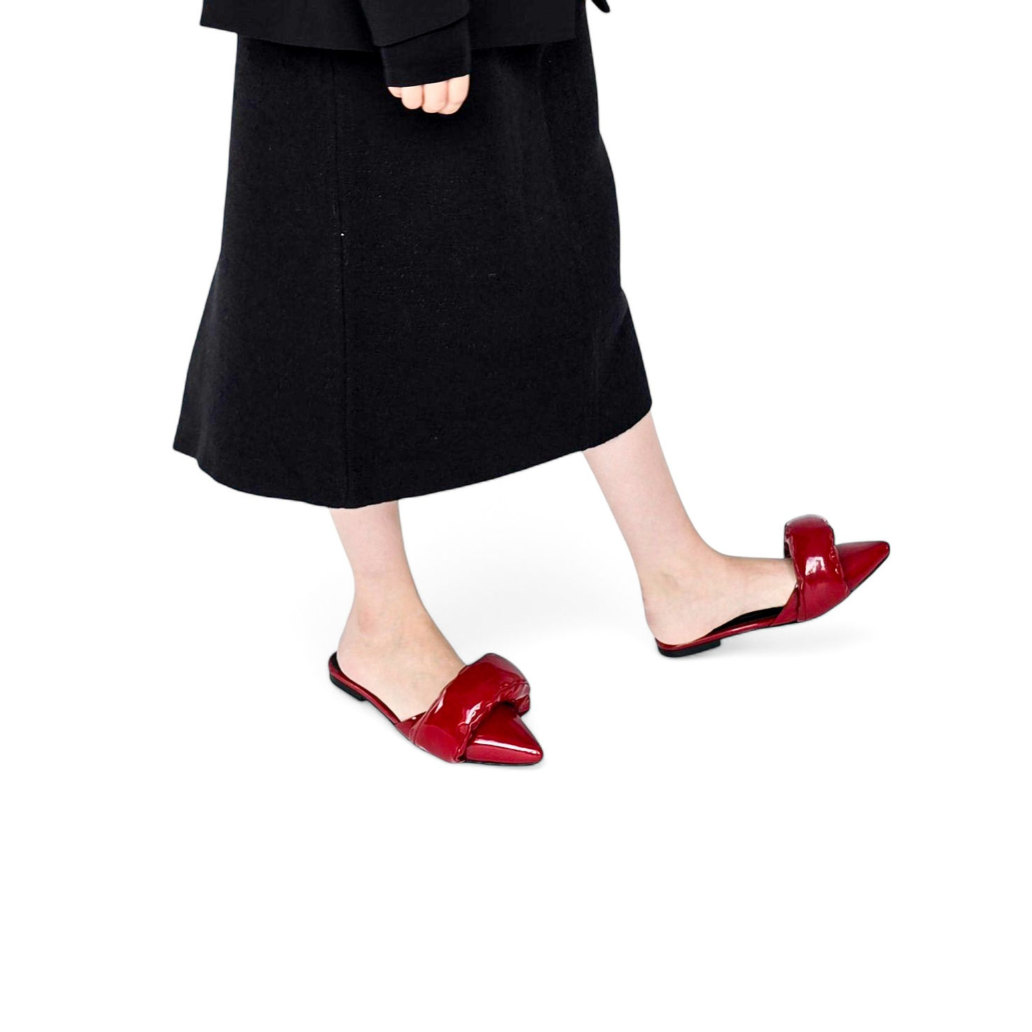 Bailarinas En Cuero Charol Cherry 5