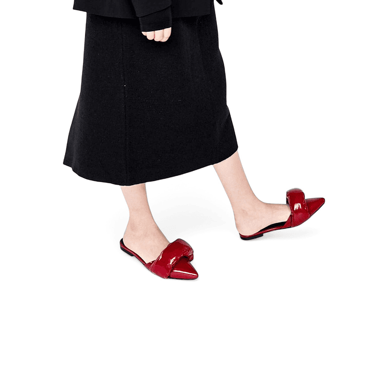 Bailarinas En Cuero Charol Cherry 5