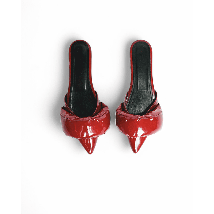 Bailarinas En Cuero Charol Cherry 4