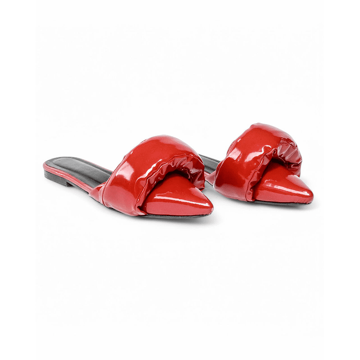 Bailarinas En Cuero Charol Cherry 2