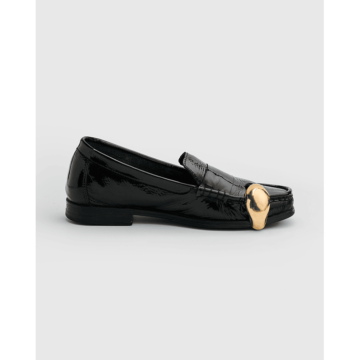 Mocasines En Cuero Con Joya Regalia 1