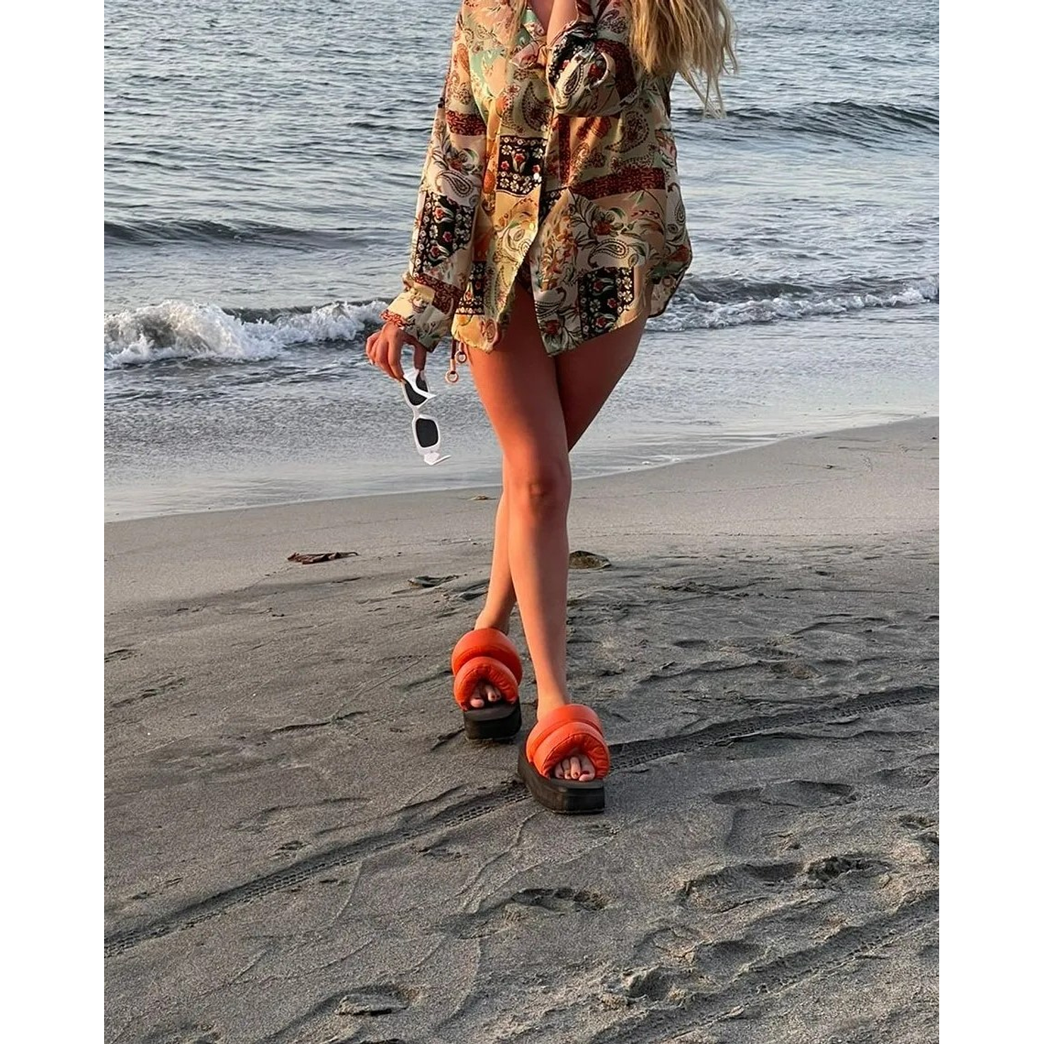 Sandalias En Cuero Con Plataforma 3