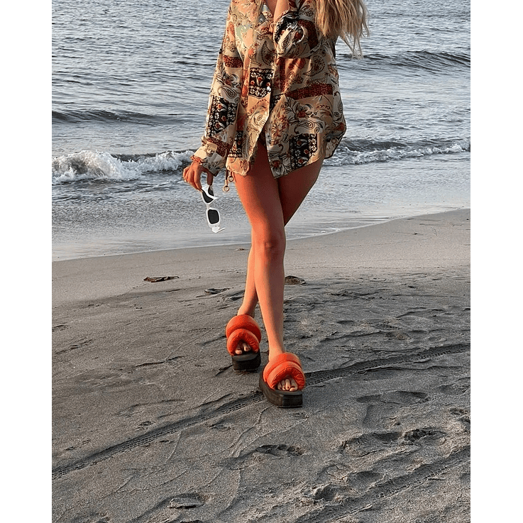 Sandalias En Cuero Con Plataforma 3