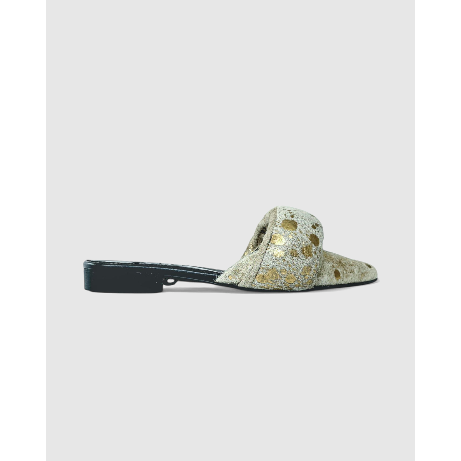 Bailarinas En Cuero Print Dorado 1