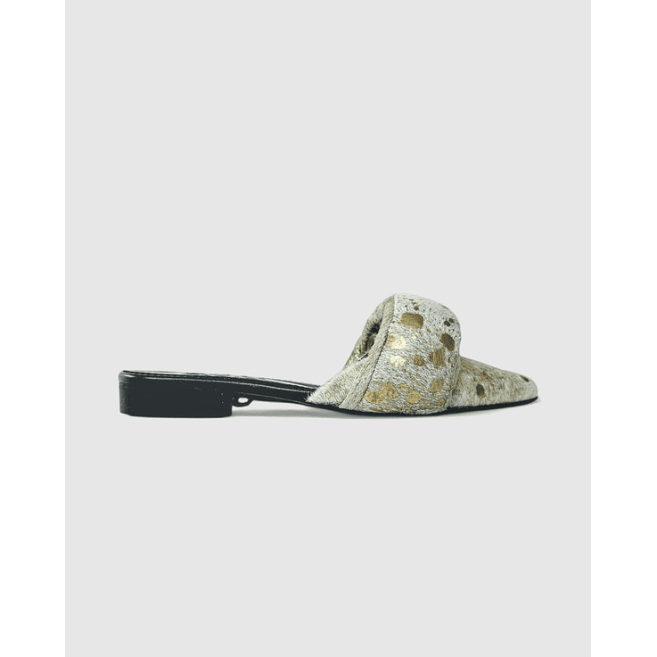 Bailarinas En Cuero Print Dorado 1