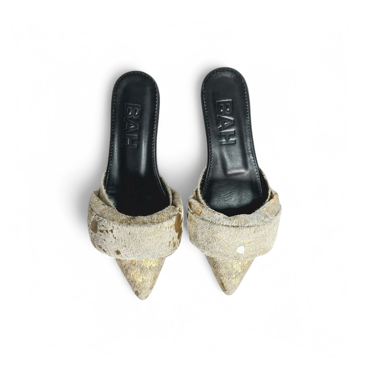 Bailarinas En Cuero Print Dorado 4