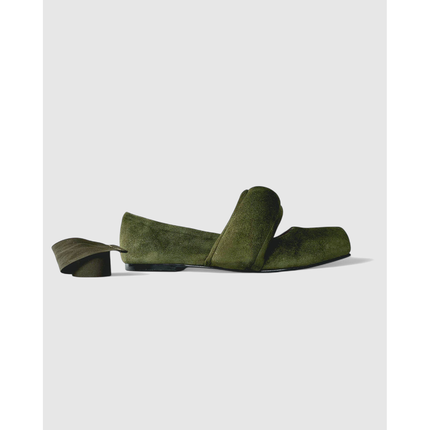 Bailarinas En Cuero Gamo Olive 1