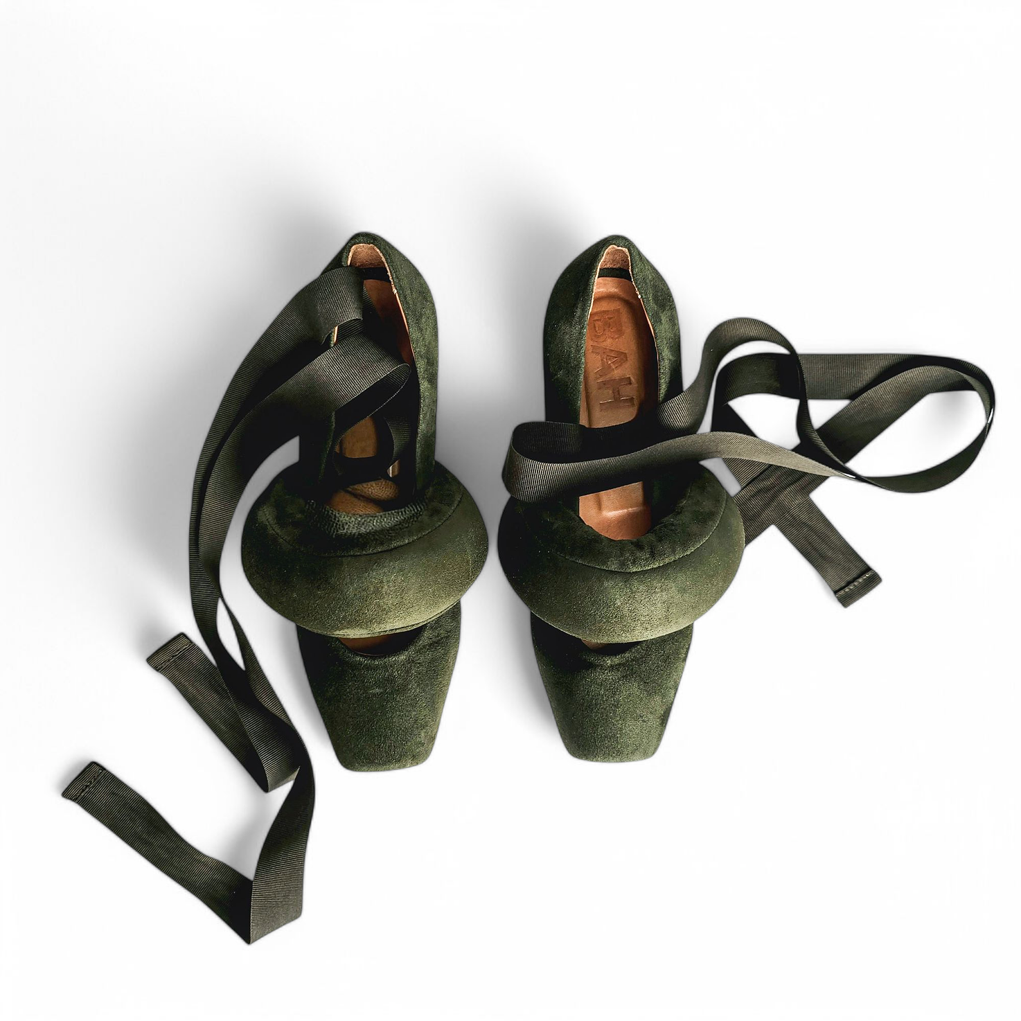 Bailarinas En Cuero Gamo Olive 5