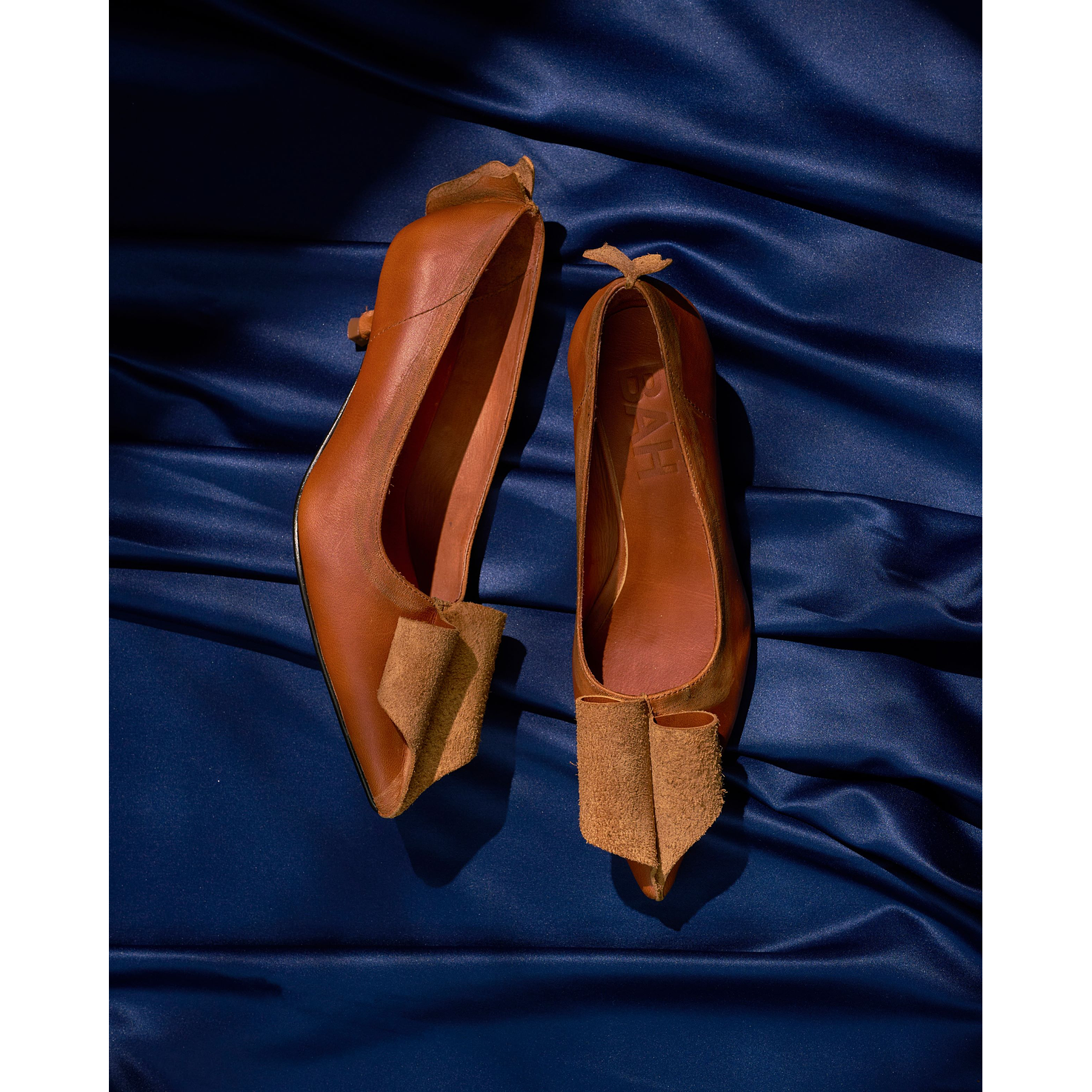 Zapatos De Tacón Cerrado Cognac Envejecido 5