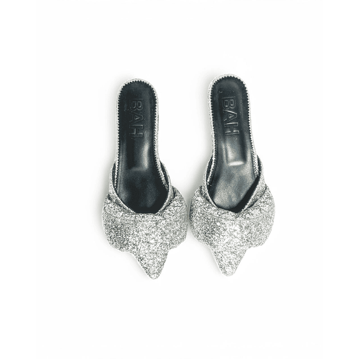 Bailarinas Glitter Plata 4