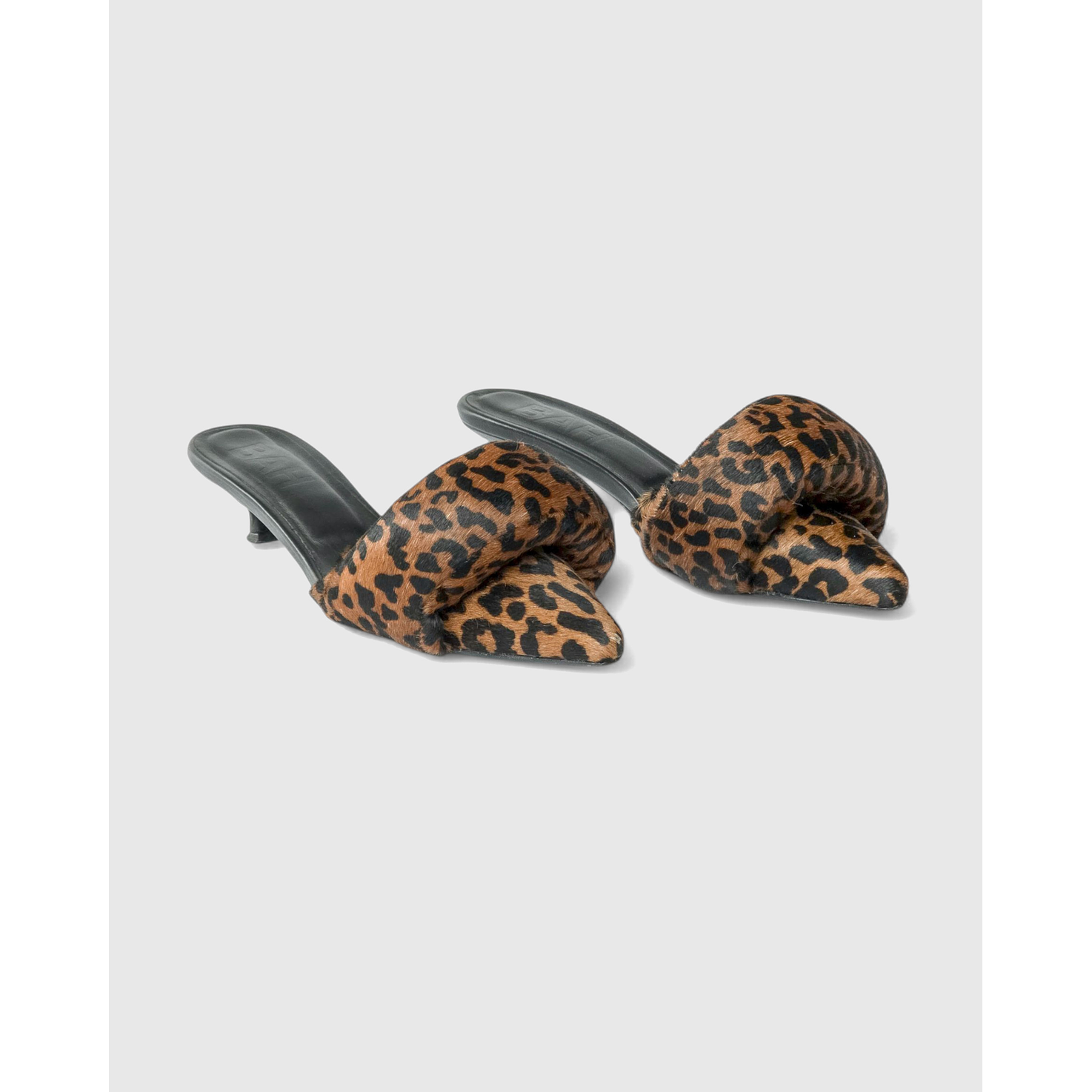 Zapatos De Tacón Destalonado Animal Print 2