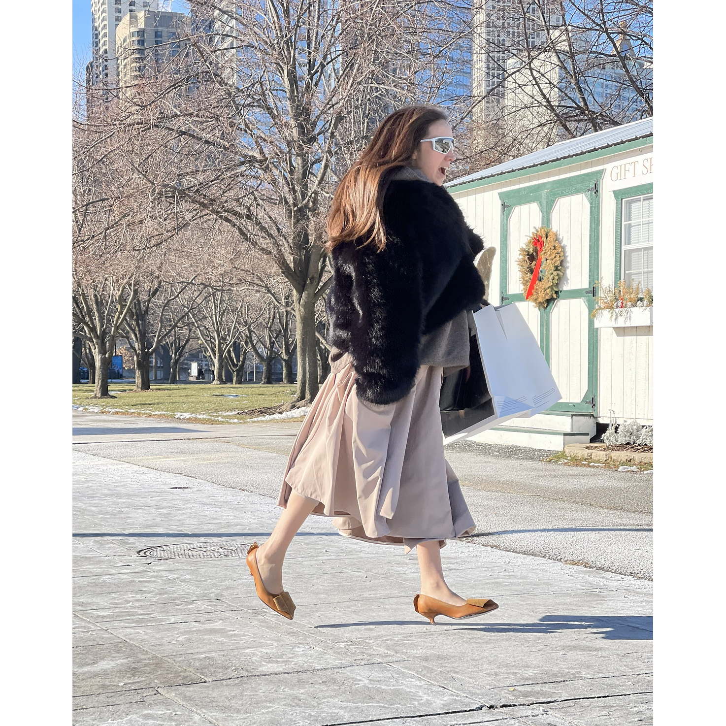 Zapatos De Tacón Cerrado Cognac Envejecido 2