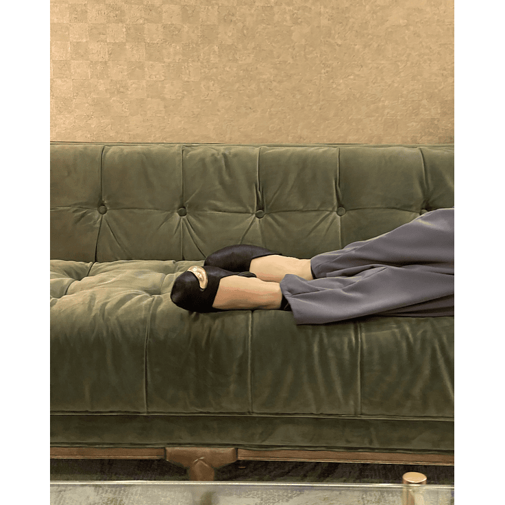 Bailarinas Muse En Cuero Pelo Con Joya Dorada  3