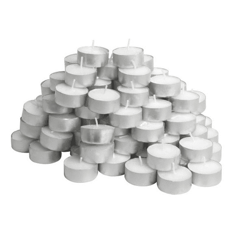 Set 100 Velas Blancas Ambiente Para Difusor Aromaterapia Luz