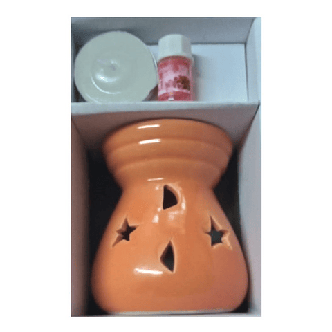 Difusor Aroma Terapia Ceramica +vela Y Esencia Difusora