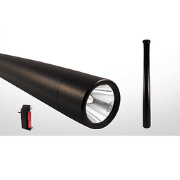 Bate Metalico Con Linterna Led Potente Defensa