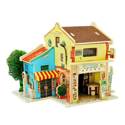 Puzzle Madera 3d Rolife Casa Juego Niños Interactivo 