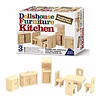 Set Muebles Madera Miniatura Cocina Casa Muñecas Interactiva