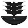 Set 3 Shuriken Batman Estrella Lanzamiento Metal Con Estuche