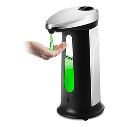 Dispensador De Jabon Liquido Jabonera Con Sensor Negro