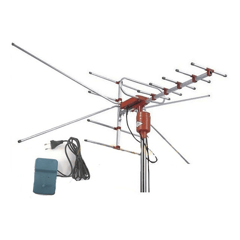 Set Antena De Tv Exterior Potente De 360° Cable Coxial