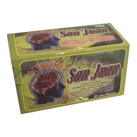 Pack 5 Te San Juan Anti Estress Antidepresivo 125 Bolsitas